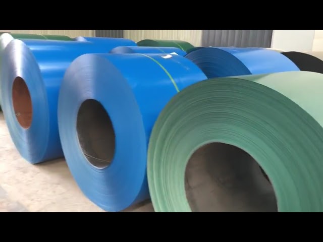 as bobinas de aço telhando de 0.1-2.0mm PPGI Prepainted a cor revestiram a folha do perfil de Ppgl